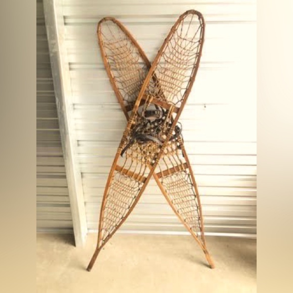Vintage snow shoes